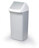 Durable DURABIN Plastic Waste Recycling Bin Rectangular 40 Litre with Grey Lid - 1809798050 DD